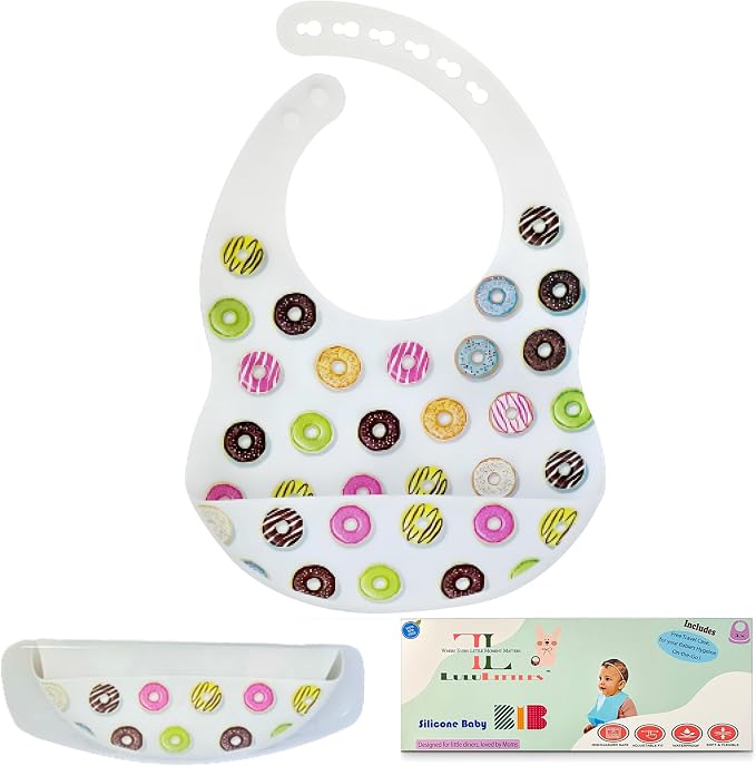 BPA-Free Silicone Baby Bibs by LuluLittles