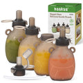 Haakaa Happii Bear Silicone Goody Pouch, Reusable Baby Food Pouches by haakaa