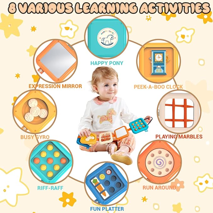 weirtoya Busy Board for 1 Year Old, Toddler Travel Toys for Toddler 1-3 - Image 4