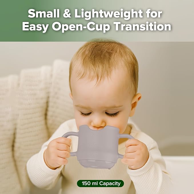 haakaa Silicone Toddler Cups, BPA Free Drop-Proof Training Open Cups - Image 2