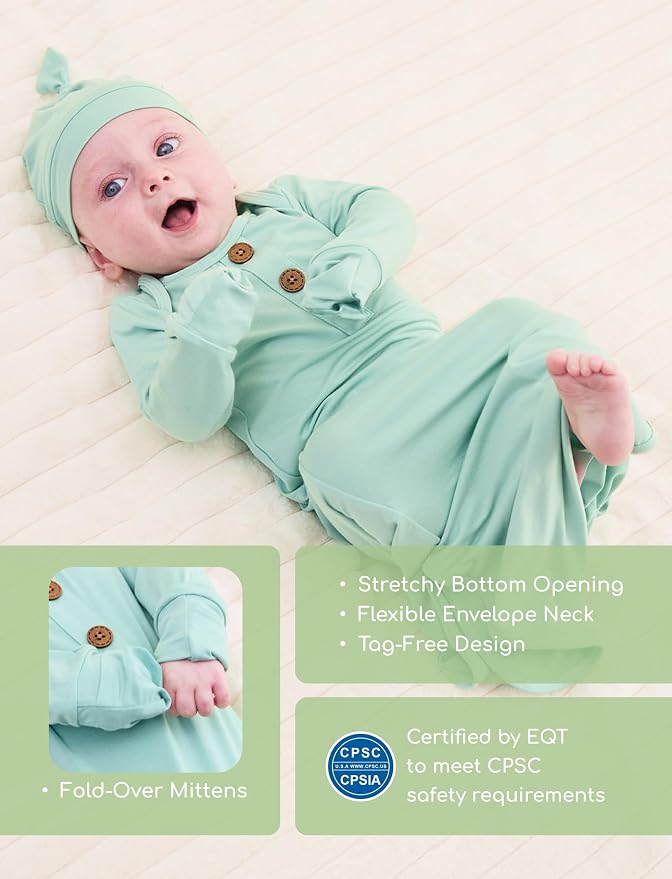 PATPAT Baby Sleeper Gown with Bamboo Viscose - Image 2
