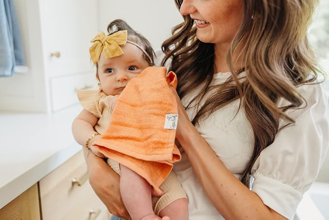 Copper Pearl 6 Ultra Soft Baby Bath Washcloths Premium Large Soft Piper 11" x - Image 9
