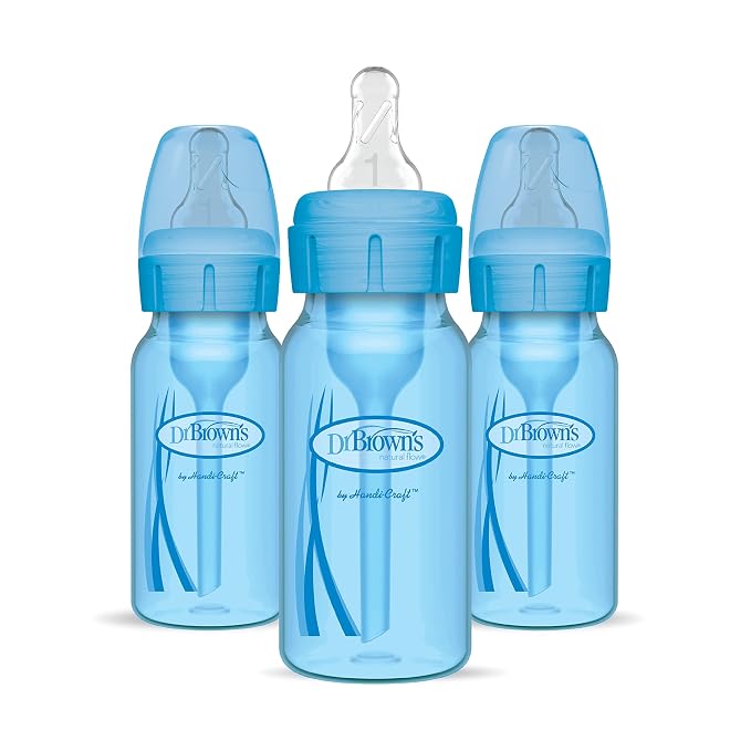 Dr. Brown's Natural Flow Anti-Colic Options+ Narrow Baby Bottles 4 oz/120 mL by DrBrowns