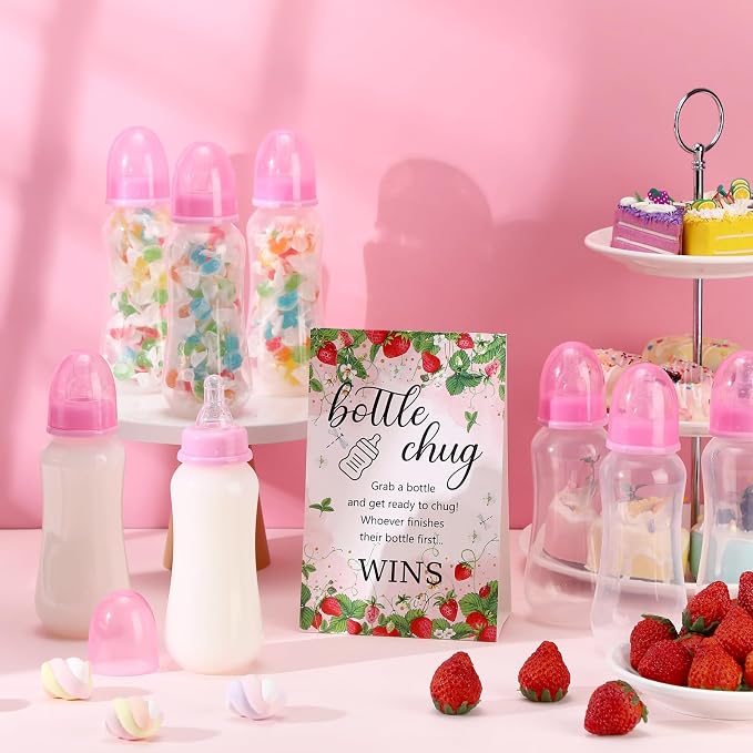 TrelaCo Cool Baby Shower Games Sets 12 Pcs Feeding Bottles - Image 4