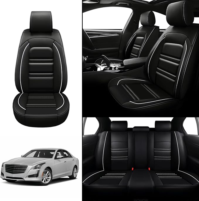 Seat Covers for Cadillac cts 2003-2019 | 5-Seats Leather Seat Covers - Image 2