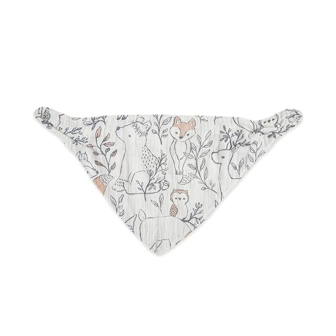 Crane Baby Bandana Bibs, Soft Muslin Adjustable Absorbent Bib Set, 3 Pack - Image 4