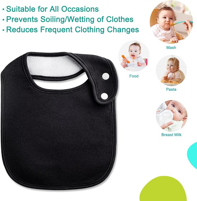 Baby Bibs Soft and Absorbent Organic Cotton Bandana Drool Bibs Set - Image 5