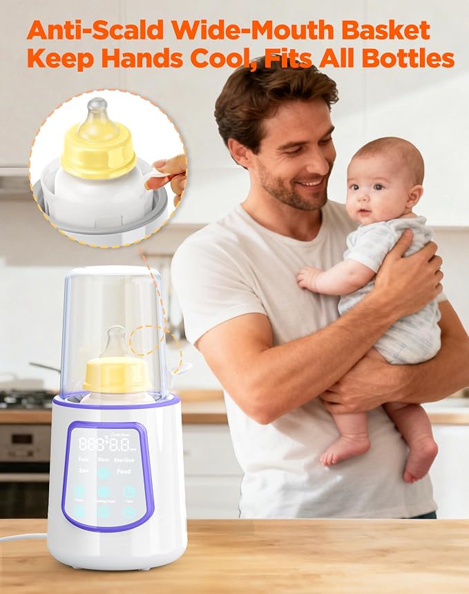 Fast Baby Bottle Warmer for Breastmilk, Smart 12 in 1 Breast Milk Warmer for - Image 6