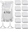Meanplan 100 Pcs Plastic Pouches Bulk Reusable Squeeze Pouches Clear Plastic by Meanplan