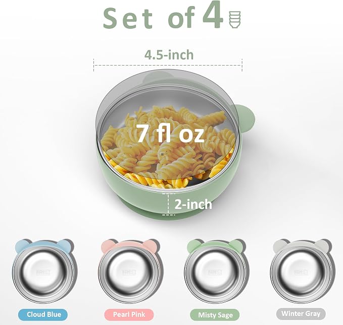 Stainless Steel Baby Bowls - Image 2