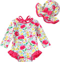YOUNGER TREE Infant Baby Girls Swimsuit Long Sleeve Swimsuits One Piece by YOUNGERTREE