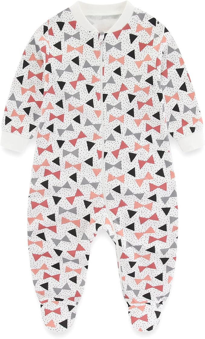Baby Boys Girls Footies One-Piece Romper Long-Sleeve Jumsuit Cotton Newborn - Image 5