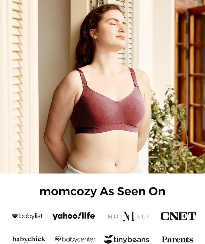 Momcozy Hands-Free Pumping Bra, Wireless & Seamless HF010 Breast Pump Bra - Image 9