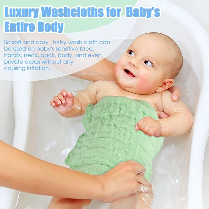 MUKIN Muslin Washcloths - Image 6