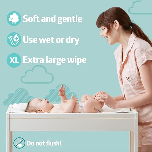 Medline Babysoft For Sensitive Skin Disposable Dry Cleansing Cloths - Image 3