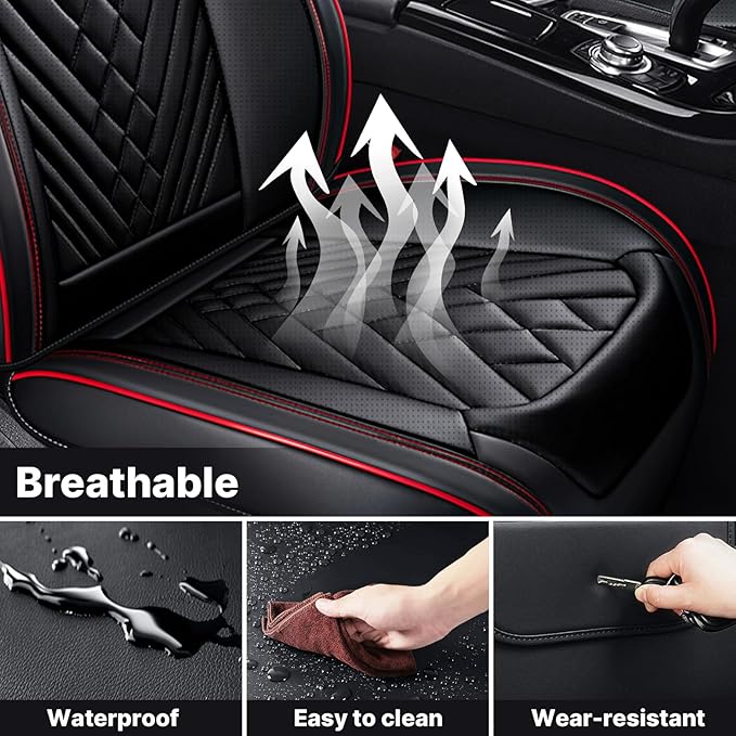 Seat Cover, Universal Leather Seat Covers - Image 5