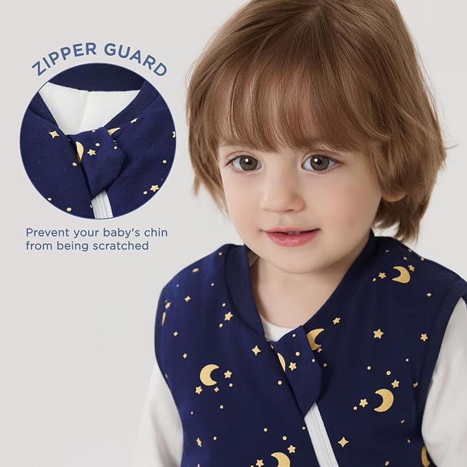 Duomiaomiao 2.5 TOG Toddler Sleep Sack 12-24 Months 100% Cotton Winter Side - Image 3