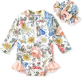 Aalizzwell Baby Girls Long Sleeve One Piece Swimsuit by Aalizzwell