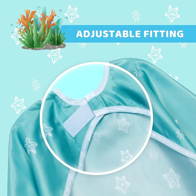 Little Dimsum Baby Bib with Pocket Waterproof Toddler Bibs Infant Feeding Bibs - Image 4