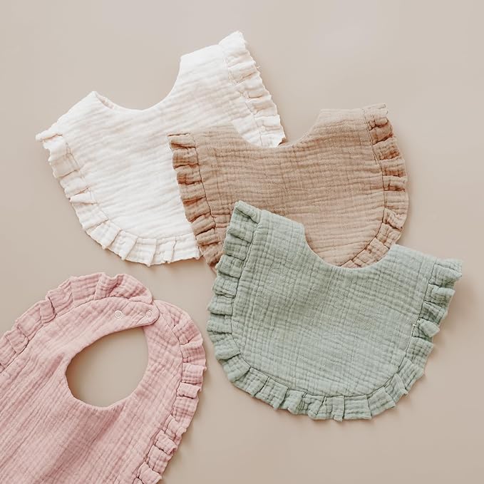 Baby Muslin Bibs Bandana Drool Bibs - Image 7