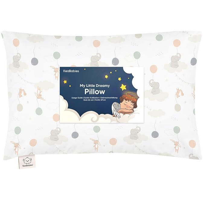 Toddler Pillow with Pillowcase by KeaBabies