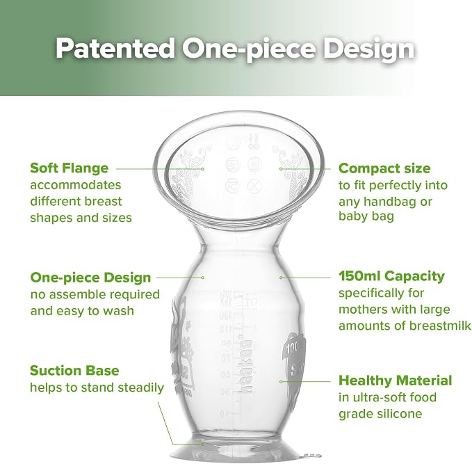 haakaa Manual Breast Pump & Silicone Cap Combo - Image 4