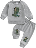 Nyapruwe Toddler Baby Boy Fall Outfit Funny Print Long Sleeve Sweatshirt by Nyapruwe