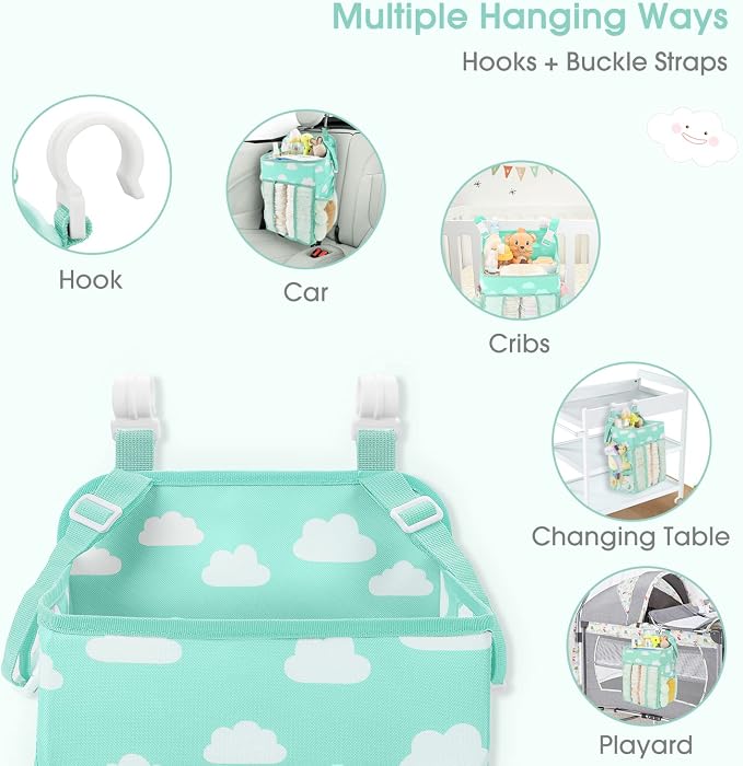Maliton Hanging Diaper Caddy Organizer - Image 5