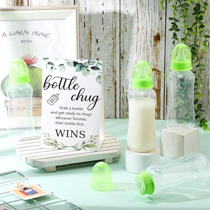 TrelaCo Cool Baby Shower Games Sets 12 Pcs Feeding Bottles - Image 4