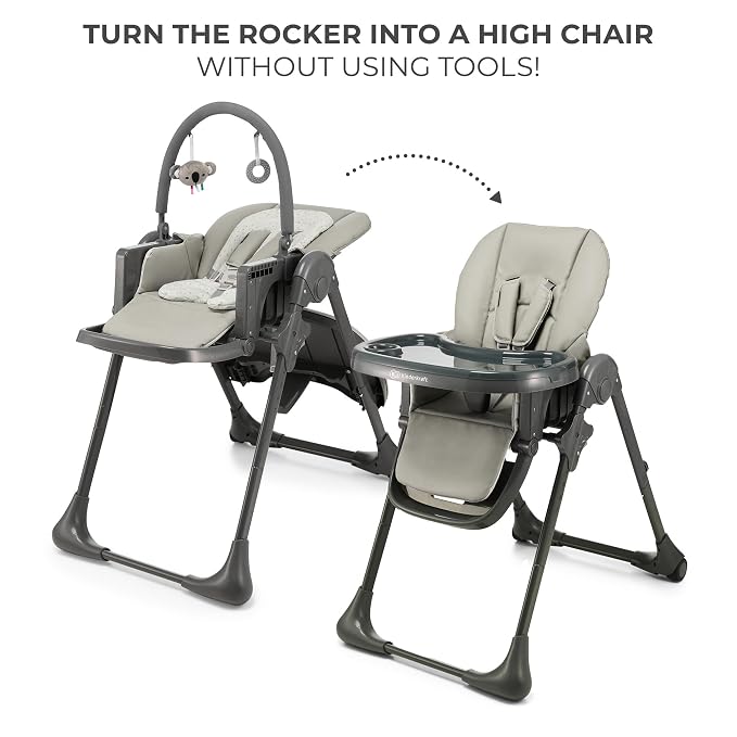 Kinderkraft Tummie, 2-in-1 high Chair, Baby Chair, Comfortable, - Image 4