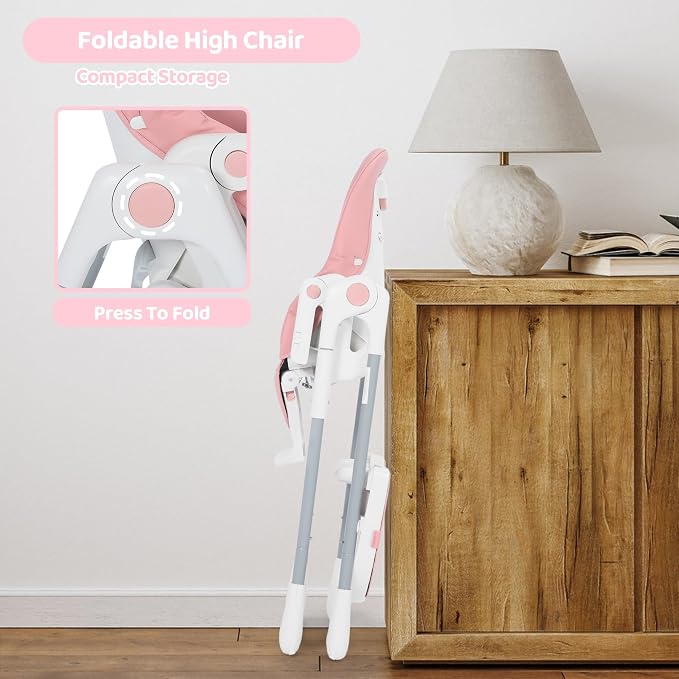 3 in 1 Foldable Baby High Chair, Infant High Chairs - Image 9