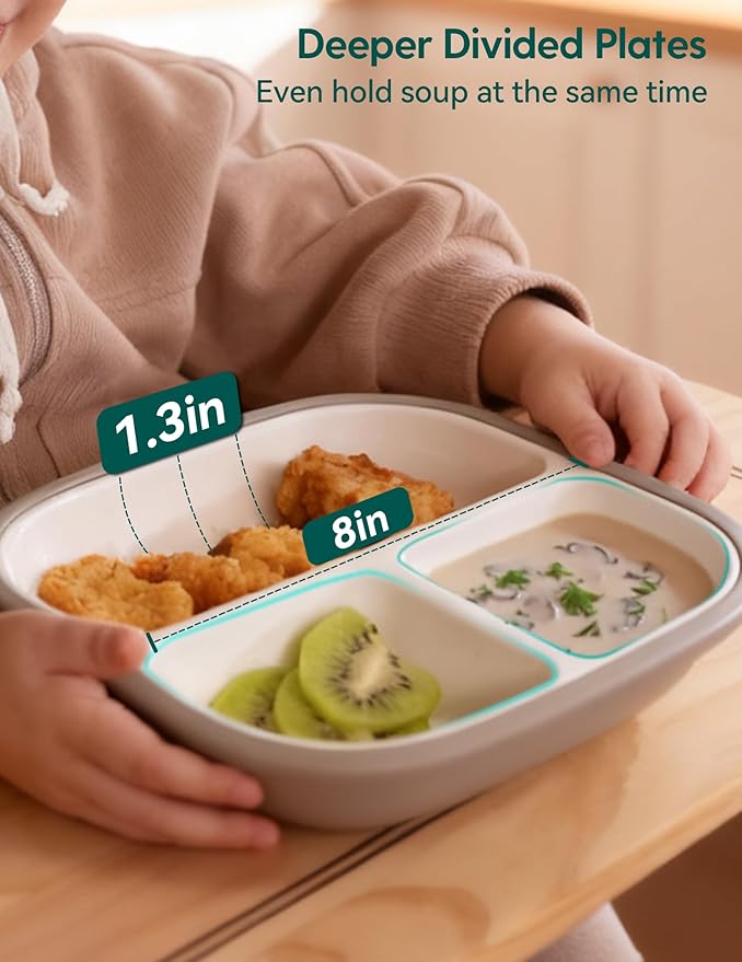 BABELIO 8'' Toddler Porcelain Plates - Image 5