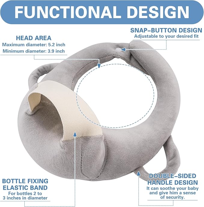 2 Pack Bottle Holder Pillow, Feeding Support Pillow - Image 4