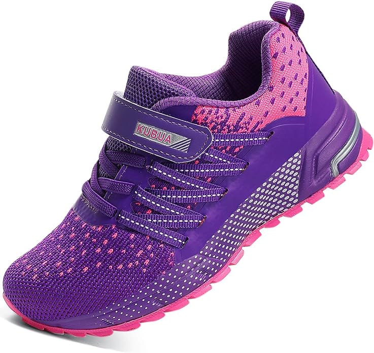 KUBUA Kids Sneakers for Boys Girls Running Tennis Shoes Lightweight Breathable by KUBUA