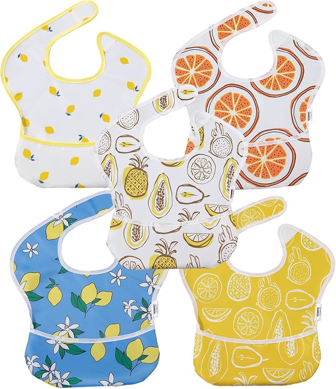 Soarwg Kids Baby Bibs, 5 Pack Waterproof Bibs by SoarwgKids