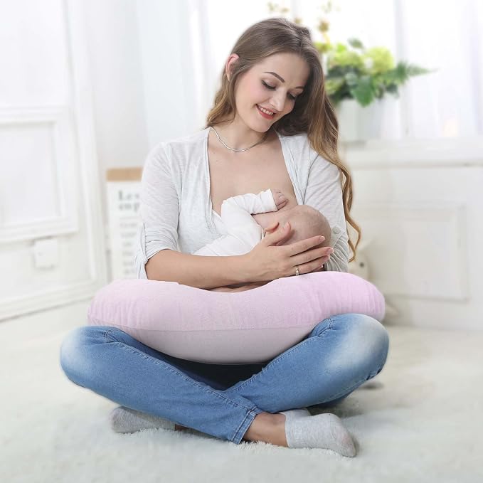LAT Waterproof Nursing Pillow for Breastfeeding, Waterproof Removable Cover - Image 7