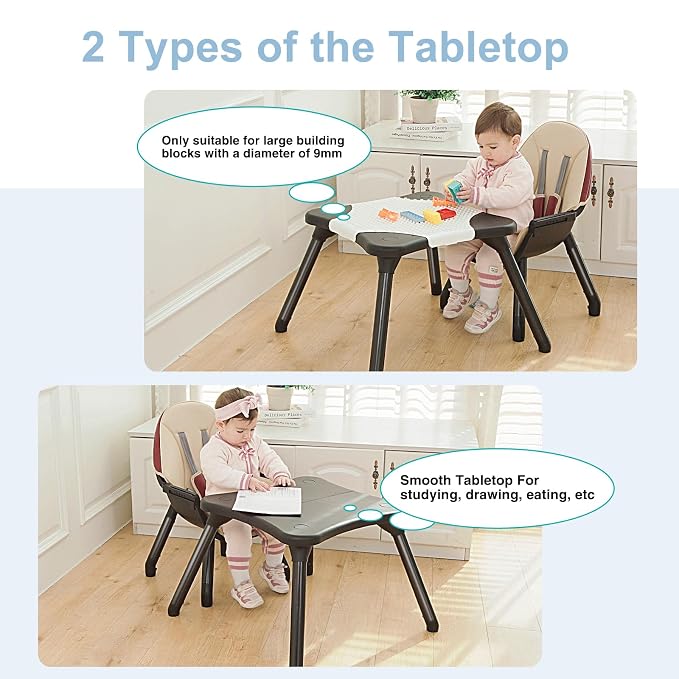 6 in 1 Baby High Chair, Convertible Highchair - Image 4