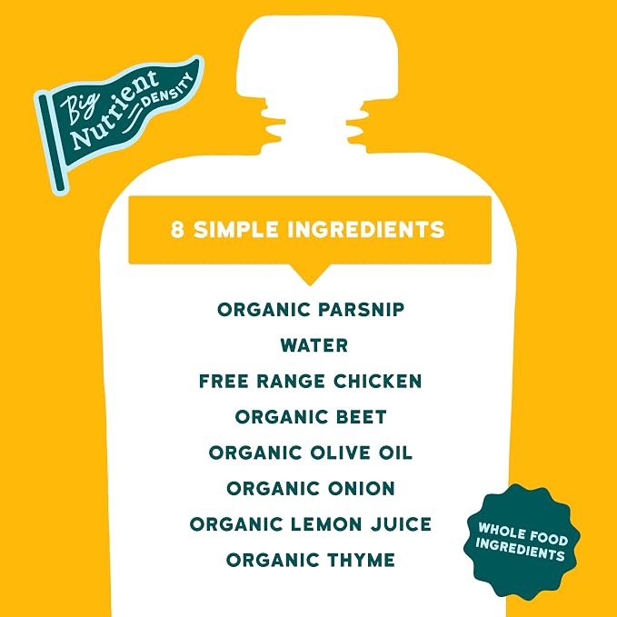 Serenity Kids 6+ Months Baby Food Pouches Chicken & Thyme Puree - Image 3