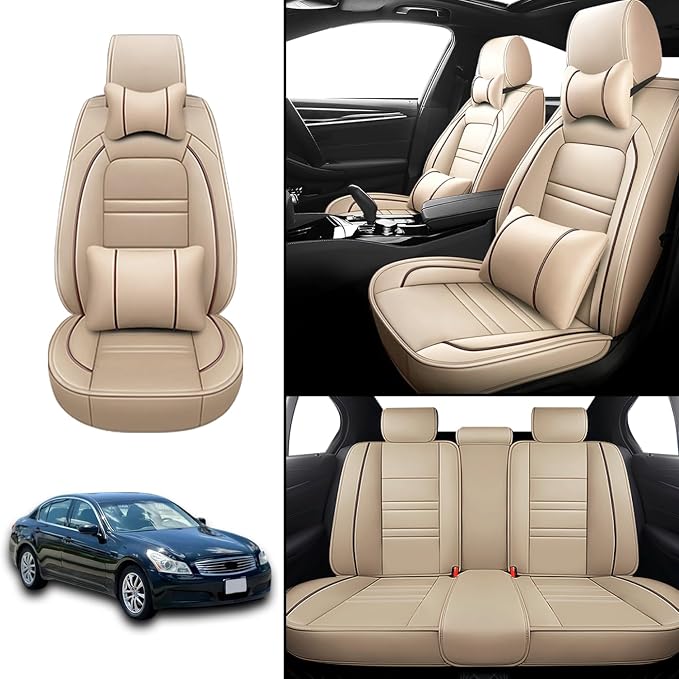 Car Seat Covers for Infiniti g35 2003-2008 | 5-Seats Seat Covers, Waterproof - Image 2