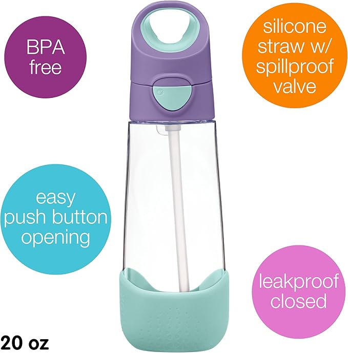 b.box Kids Water Bottle – 20oz Tritan Toddler Drink Bottle - Image 5