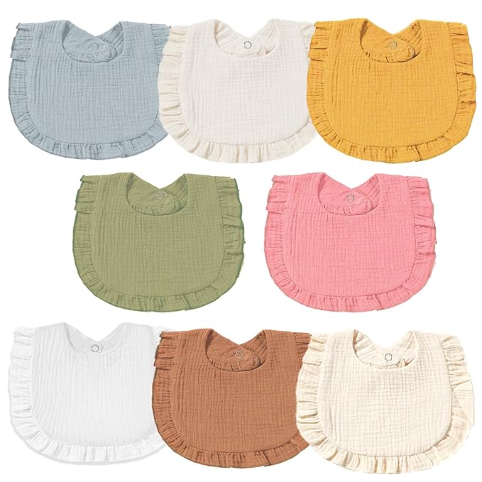 Muslin Baby Bibs by DULUDULU