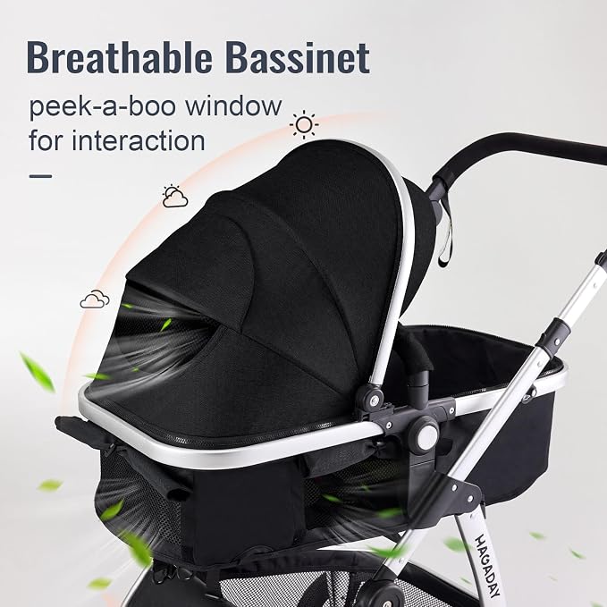 Baby Stroller, 2-in-1 Reversible Toddler Seat - Image 3