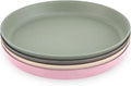 WeeSprout Bamboo Plates, Kid-Sized Dinnerware, Dishwasher Safe Melamine Dishware by WeeSprout
