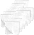 SWEET DOLPHIN 12 Pack Muslin Burp Cloths Large 100% Cotton Hand Washcloths by SWEET+DOLPHIN