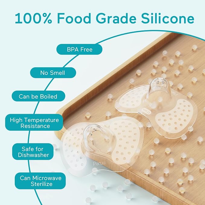 Paruu Contact Nipple Shields, Butterfly Breastfeeding Nipple Shields - Image 3