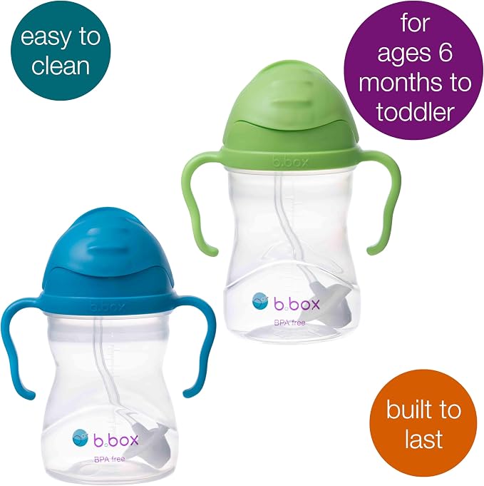 b.box Sippy Cup with Weighted Straw. Leak Proof, Easy Grip. BPA Free & - Image 3
