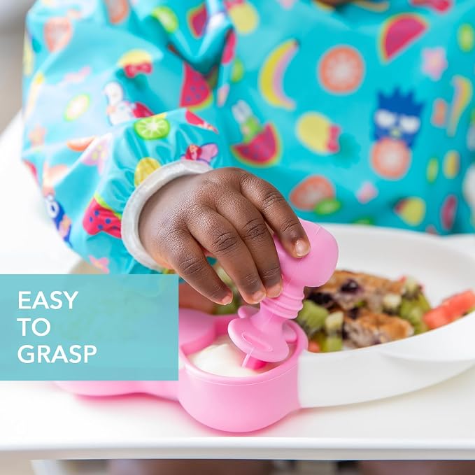Bumkins Baby Utensils Set, Chewtensils Silicone Spoons - Image 4