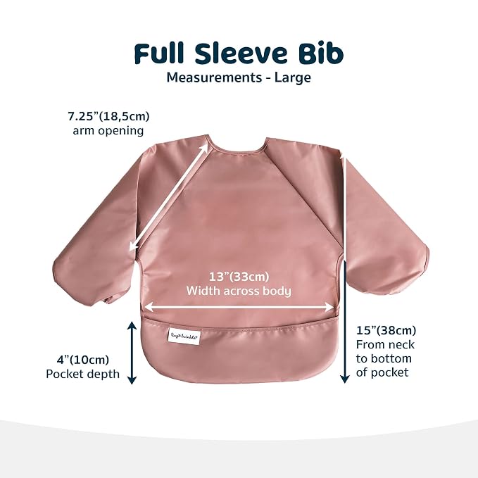 Tiny Twinkle Long Sleeve Bib for Babies & Toddlers – 2 Pack Waterproof Smock - Image 6