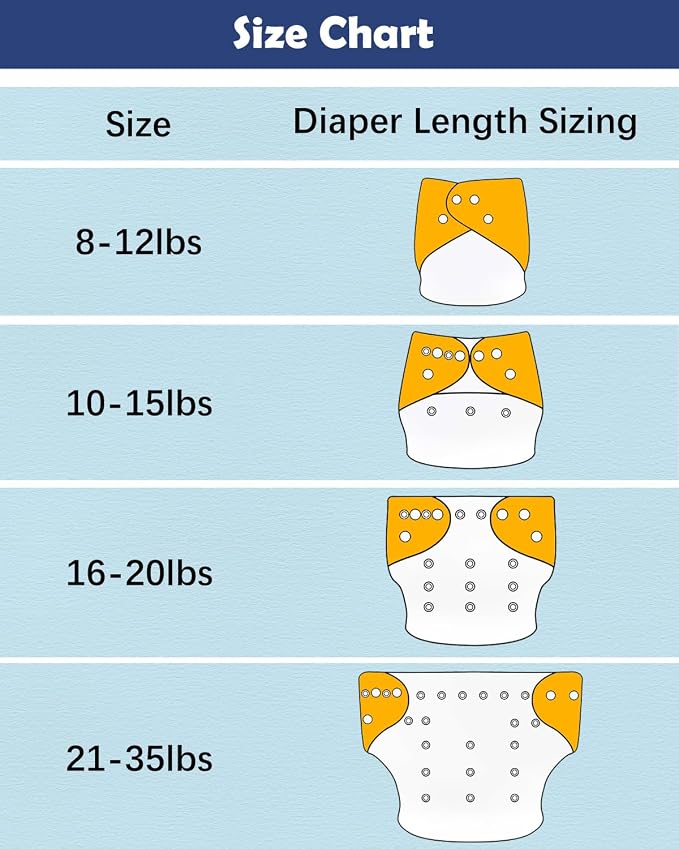 babygoal Boy Cloth Diapers Pack of 13, Baby Reusable Washable Pocket Nappy - Image 6