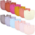 Baby Drool Bibs for Unisex Girls Boys 12 Pack Baby Muslin Bibs for Drooling and by DOSMINE